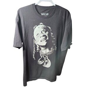 Tainak Rad Black Graphic T-Shirt With Smiling Face Design XLarge 100% Cotton